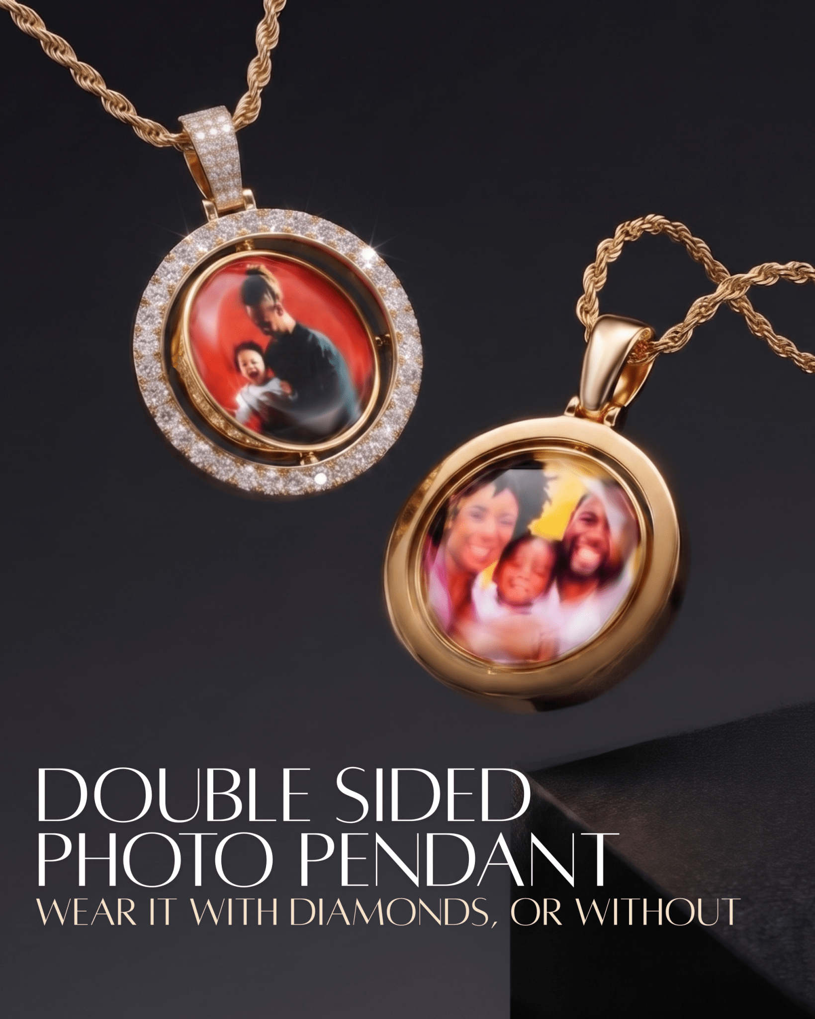 Photo Pendants - Custom Picture Necklaces - Moissanite – CRNCY