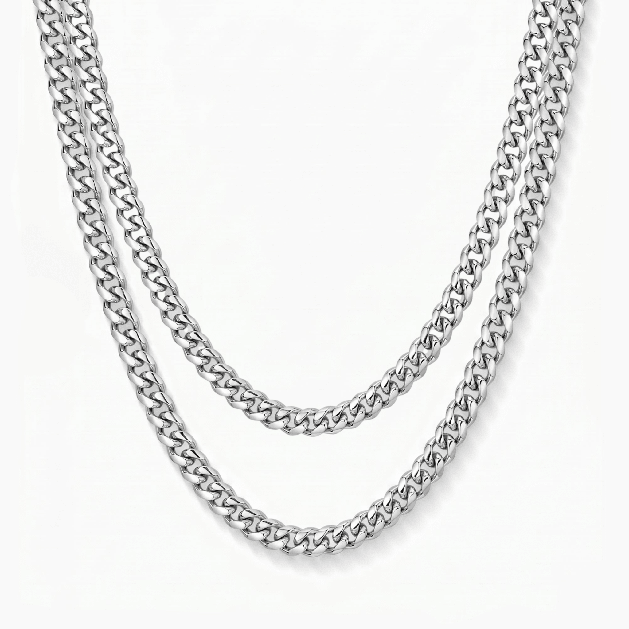 3mm Cuban Stack • Silver CRNCY
