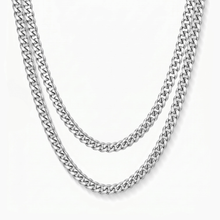 3mm Cuban Stack • Silver