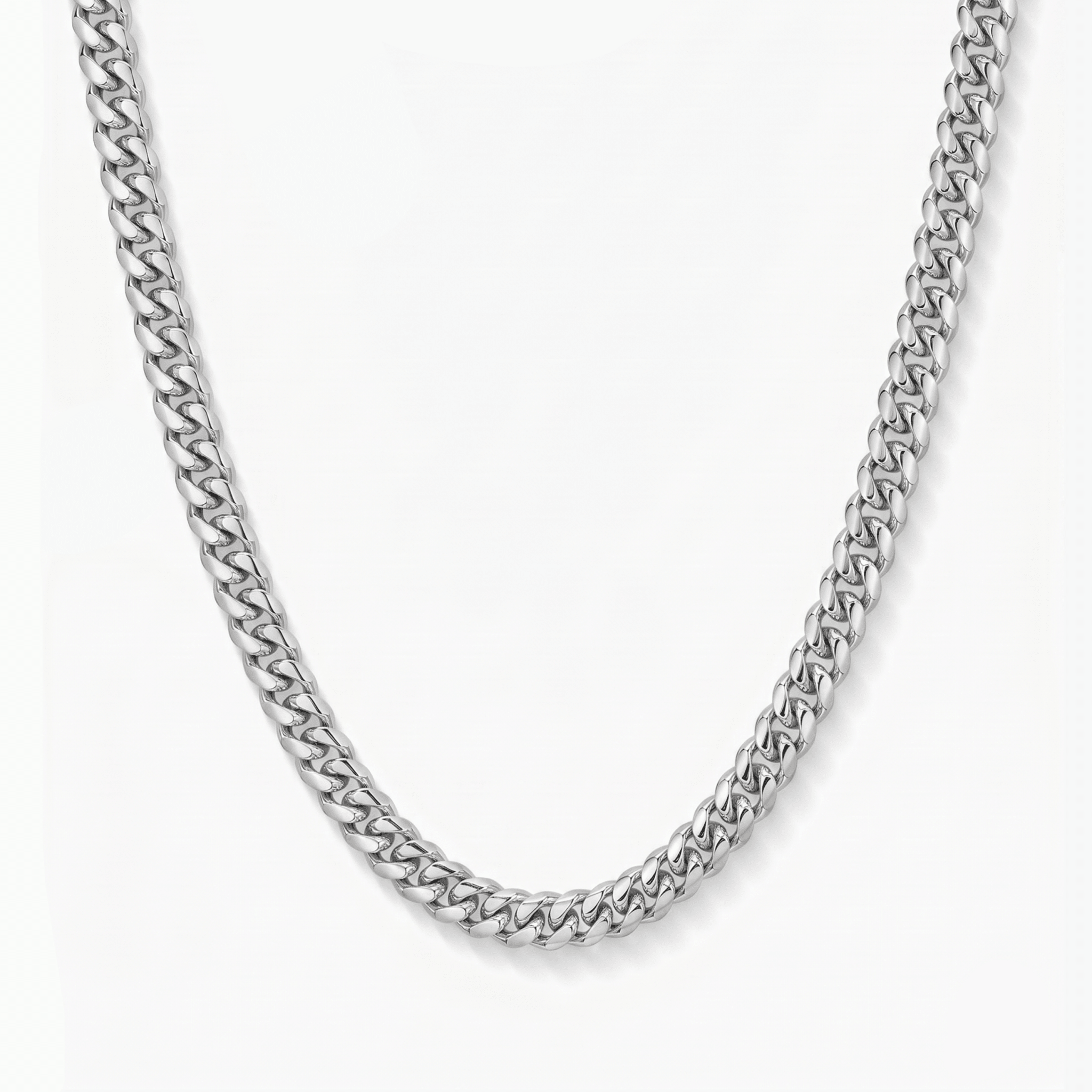 5mm Cuban Chain - Silver CRNCY