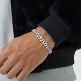 8MM Moissanite Cuban Bracelet CRNCY