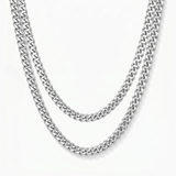 3mm Cuban Stack • Silver