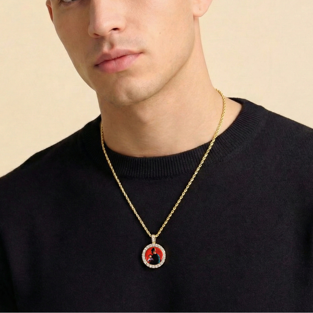 Mini Iced Photo Pendant