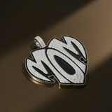 MOM Heart Photo Pendant