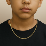 Youth Cuban Link Chain 3mm