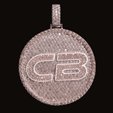 Custom Flooded Circle Name Pendant CRNCY