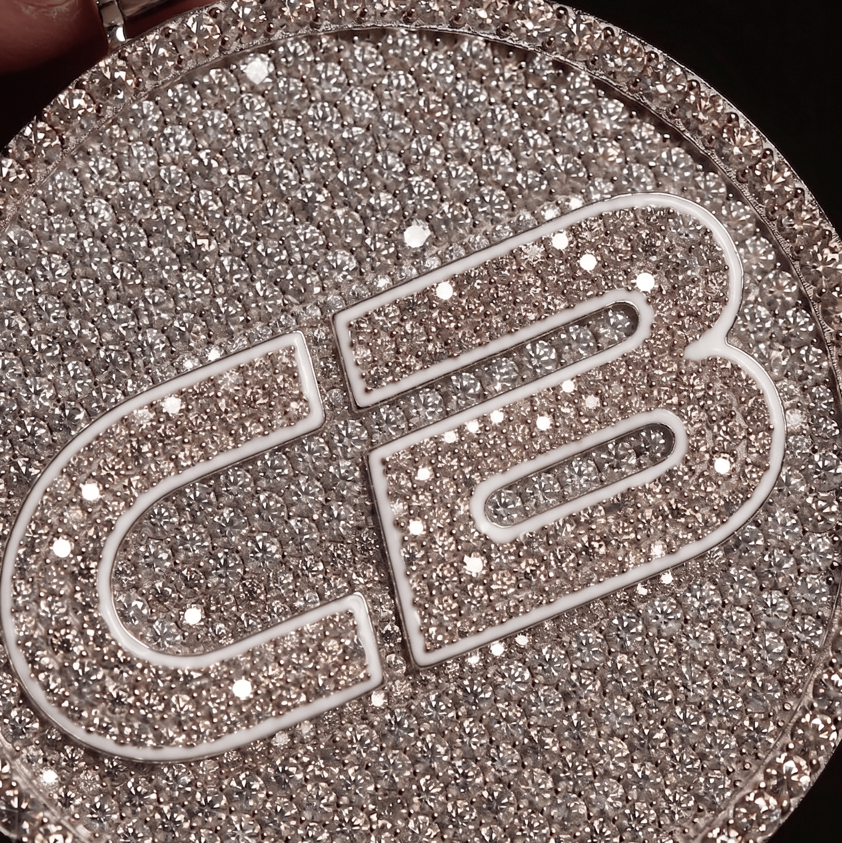 Custom Flooded Circle Name Pendant CRNCY