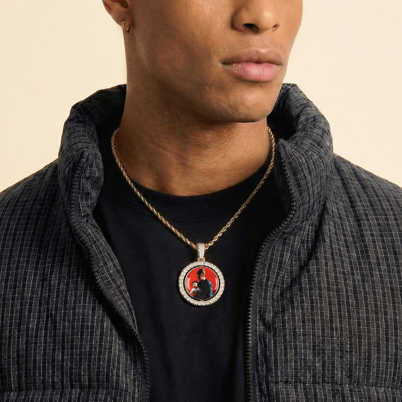 Double Sided Photo Pendant CRNCY