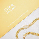 8mm Cuban Chain (Moissanite Clasp) CRNCY