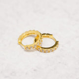 Iced Hoops (Single Row) CRNCY