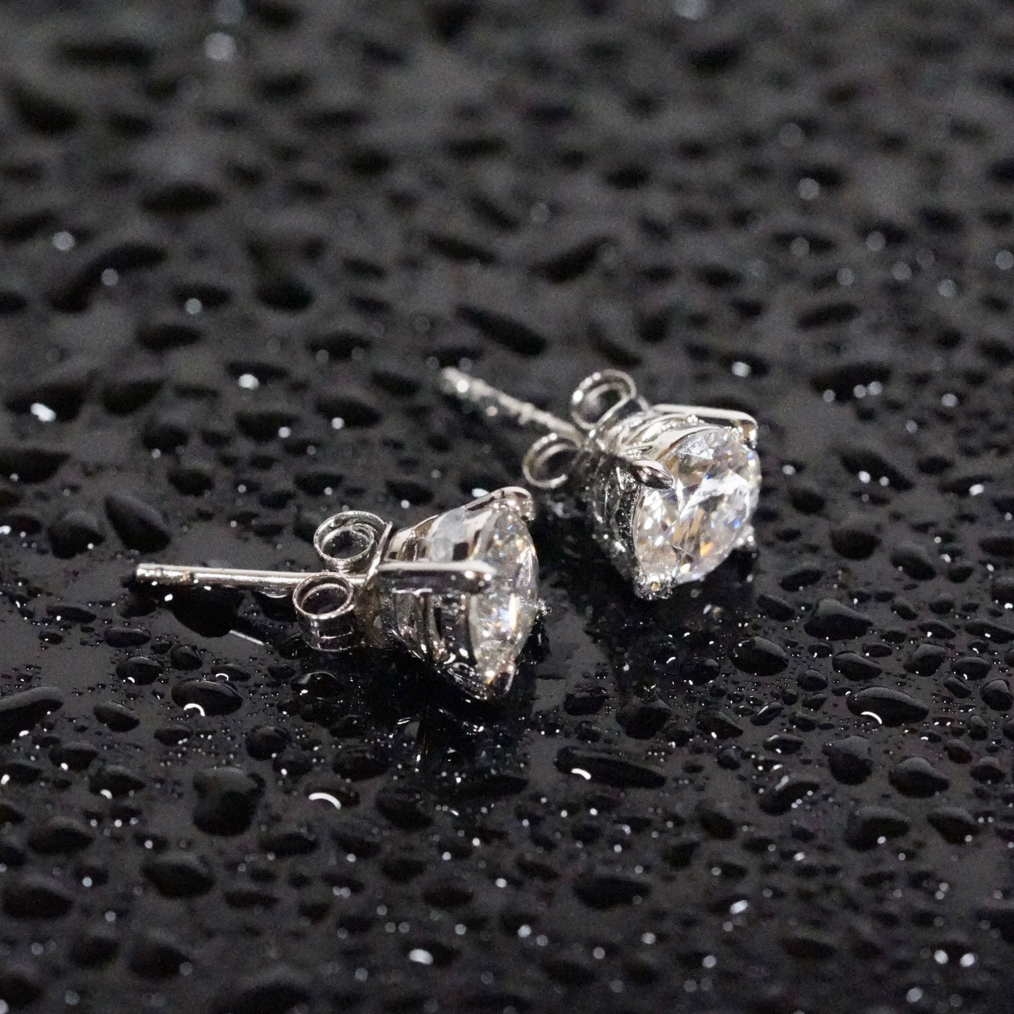 VVS Moissanite Solitaire Earrings CRNCY